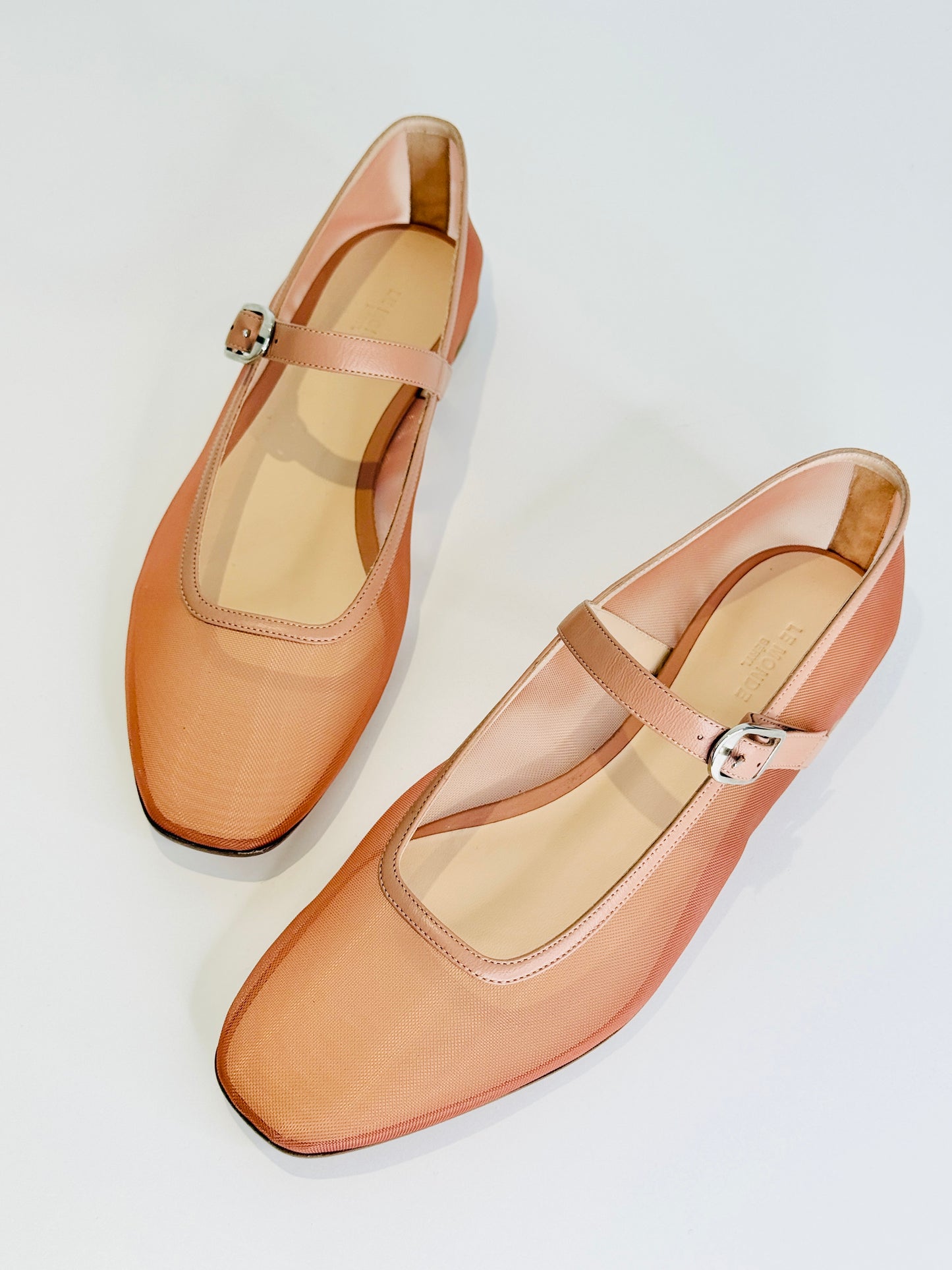 Mesh Mary Jane Ballet Flats - Size 41