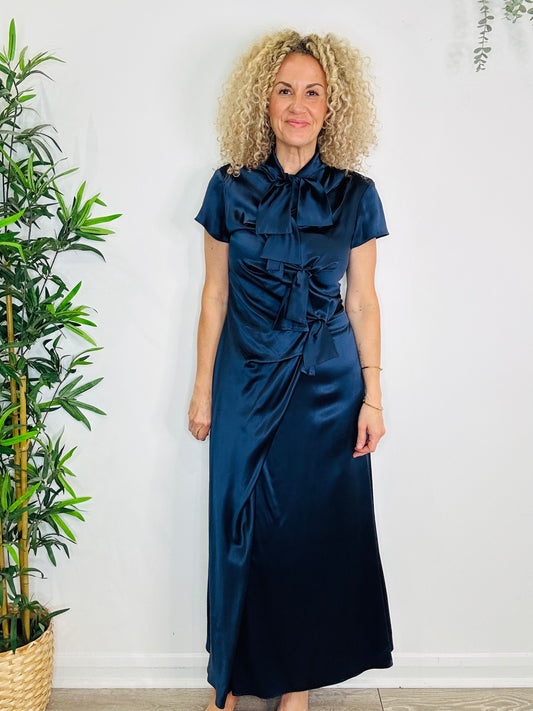 Silk Maxi Dress - Size 14