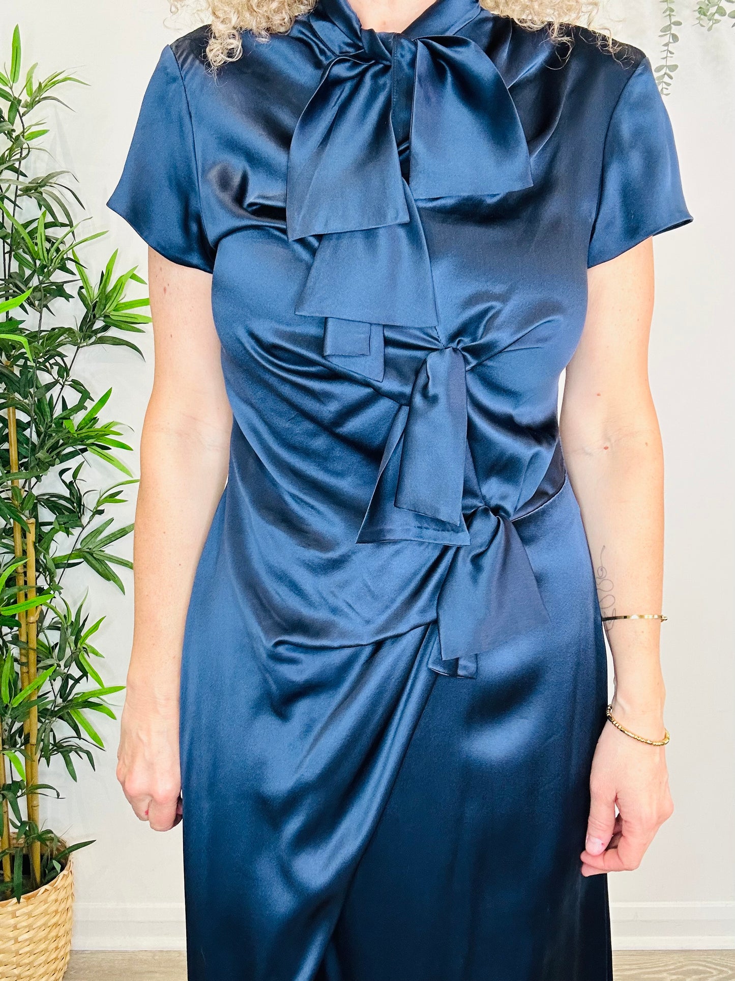 Silk Maxi Dress - Size 14