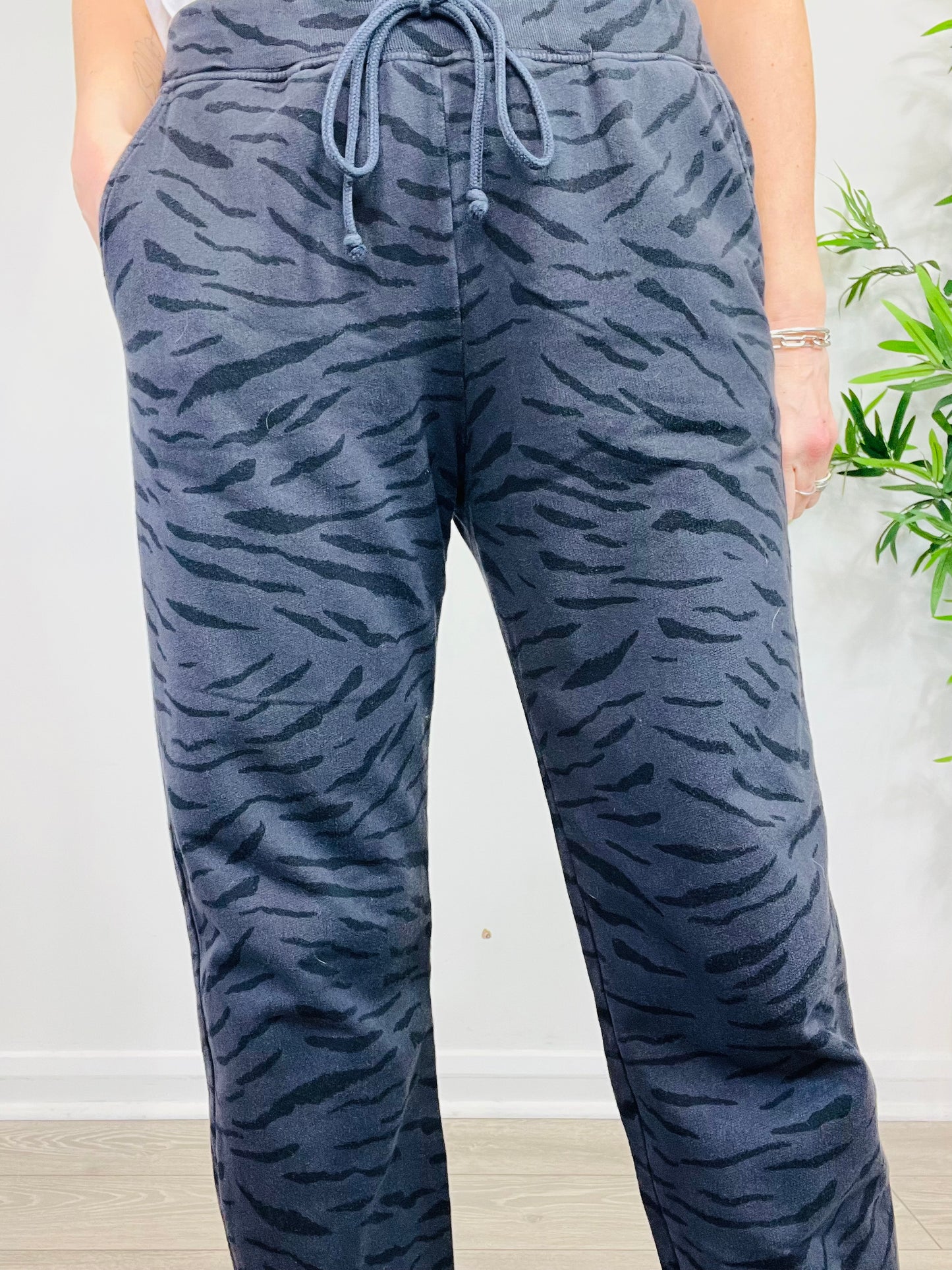 Tiger Print Joggers - Size L