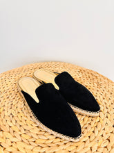 Load image into Gallery viewer, Suede Espadrille Mules - Size 38.5
