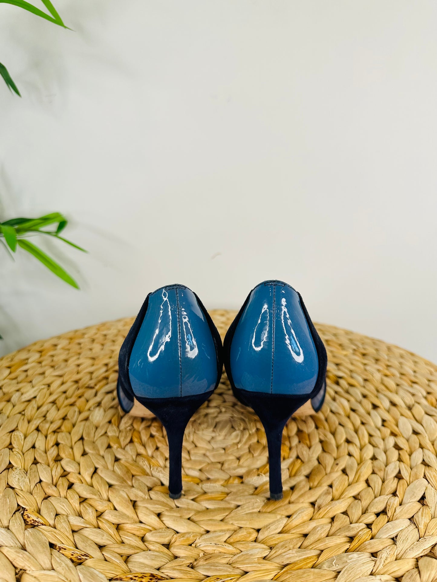 Leather & Suede Pumps - Size 38.5