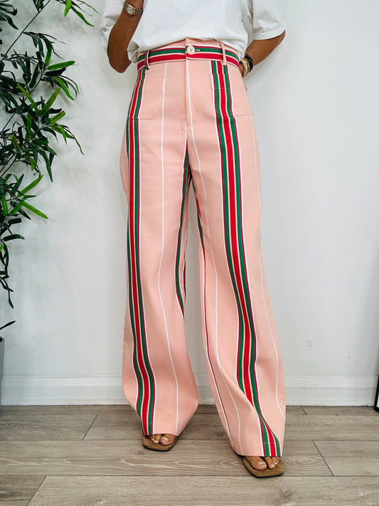 Pippi Striped Trousers - Size L