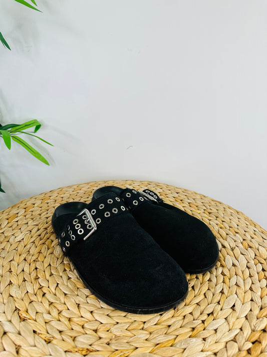 Suede Mules - Size 39