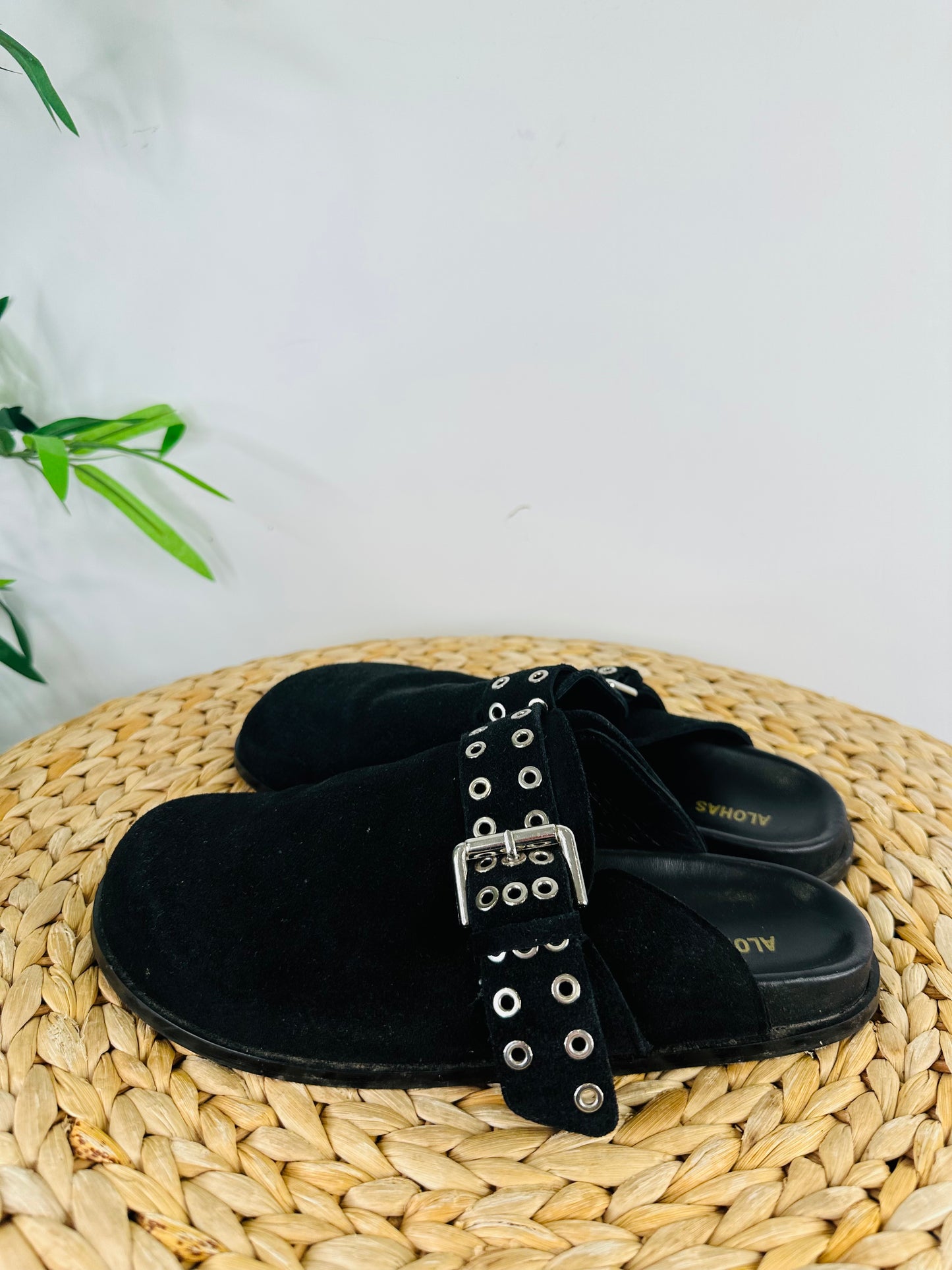 Suede Mules - Size 39