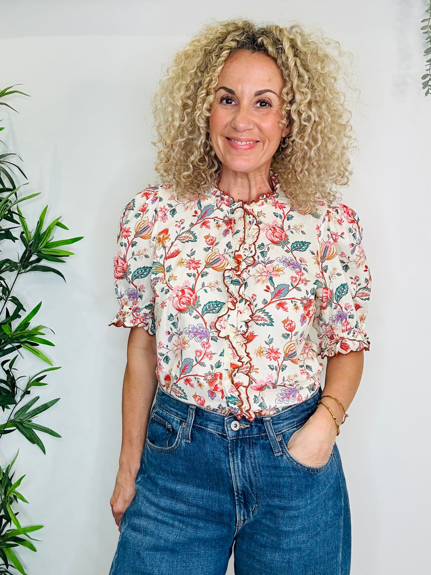 Floral Blouse - Size 12