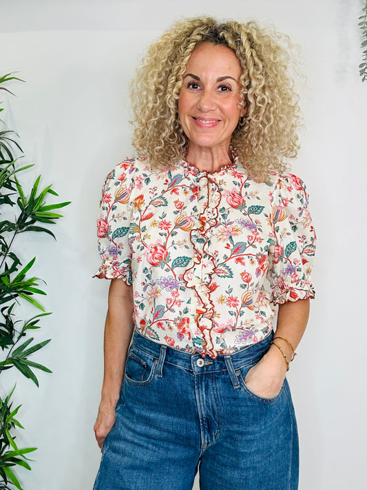Floral Blouse - Size 12