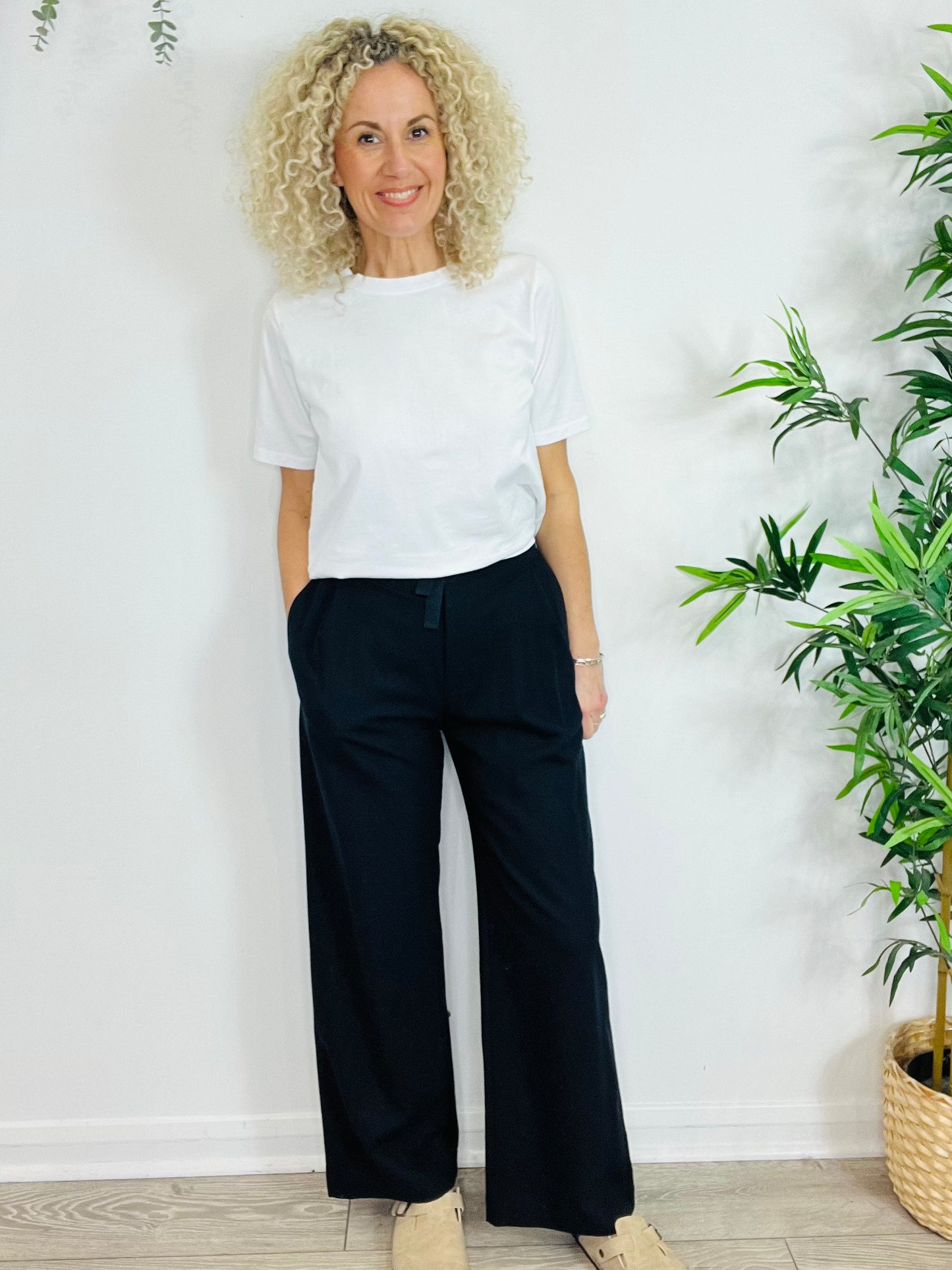 Wide Leg Trousers - Size XS