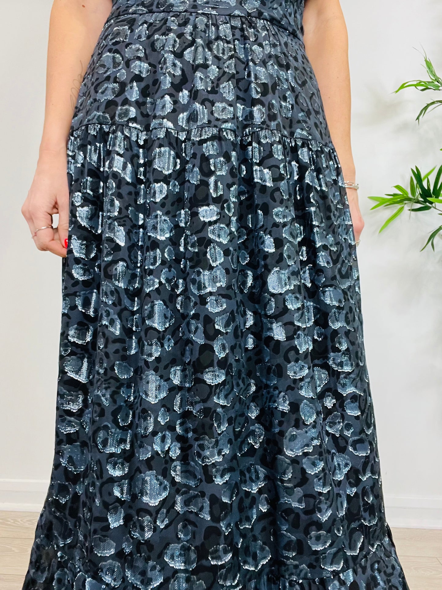 Metallic Maxi Dress - Size 3