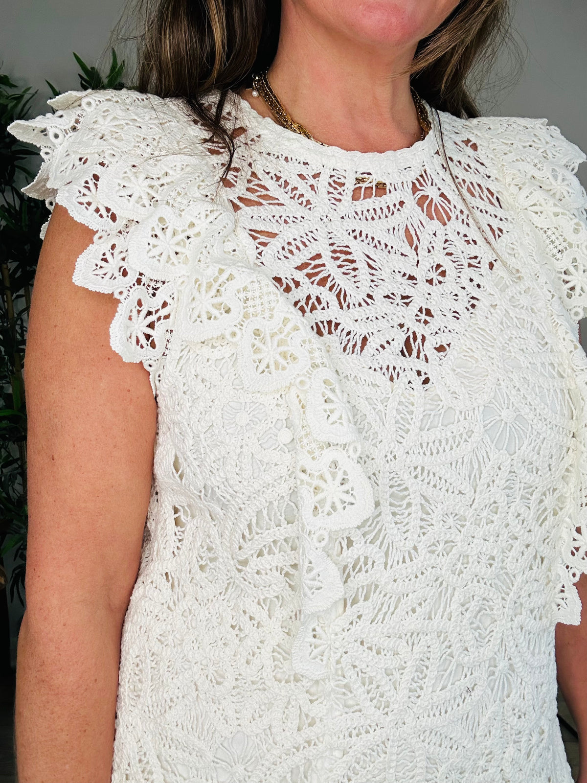 Short Crochet Dress - Size 14