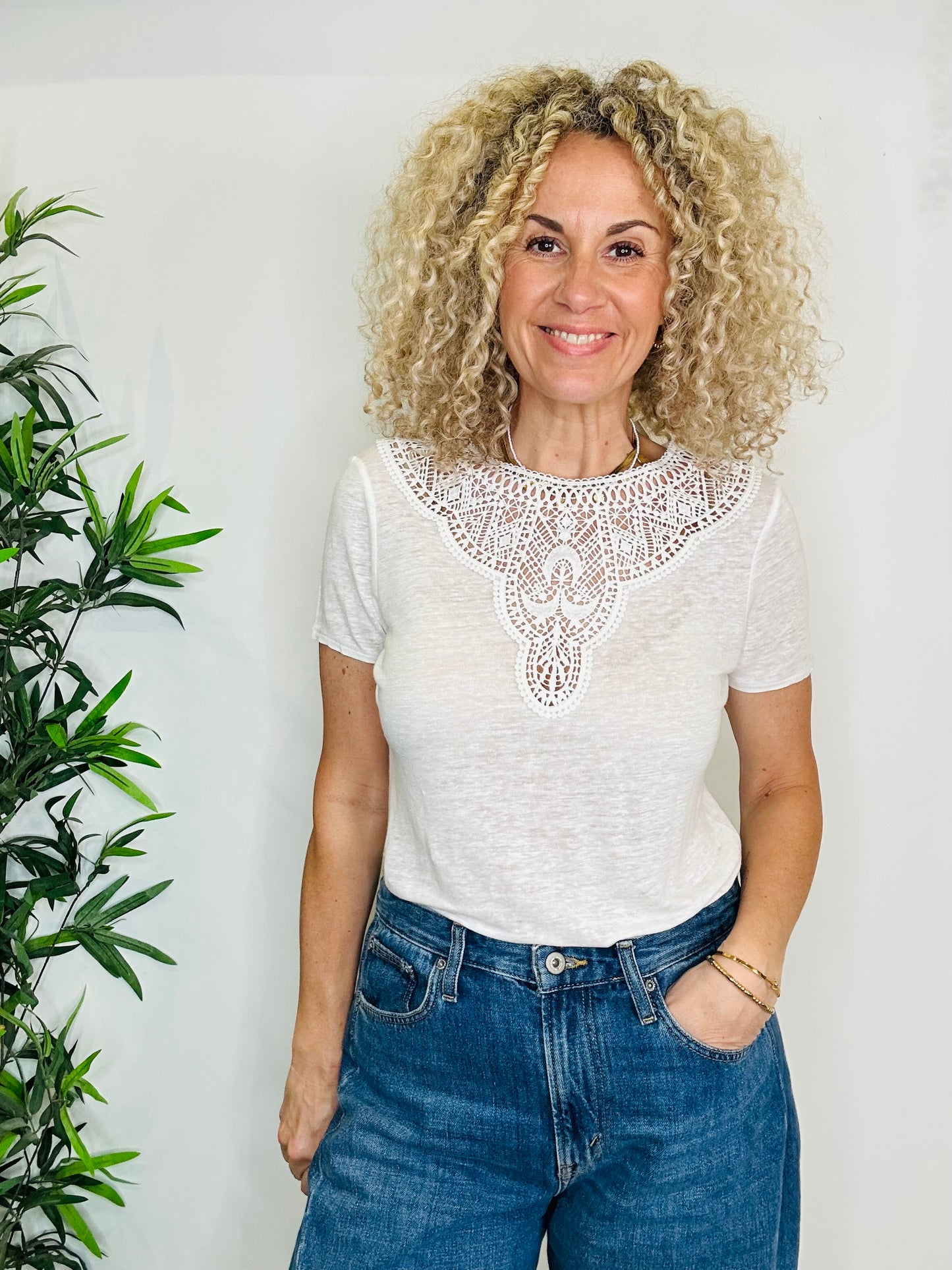 Linen Tee - Size S