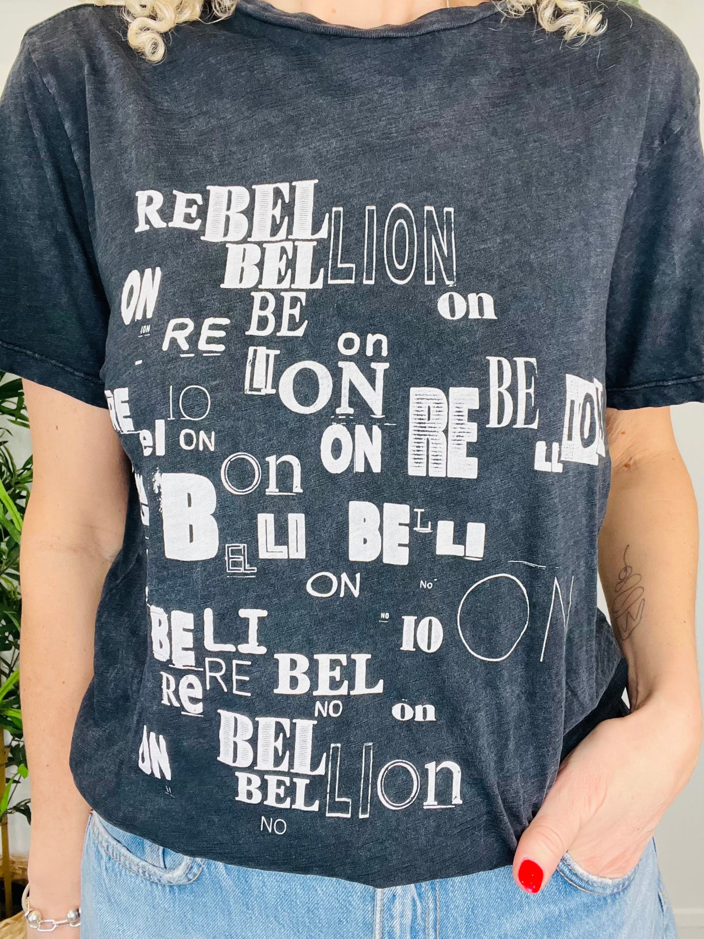 Rebellion Cotton Tee - Size S