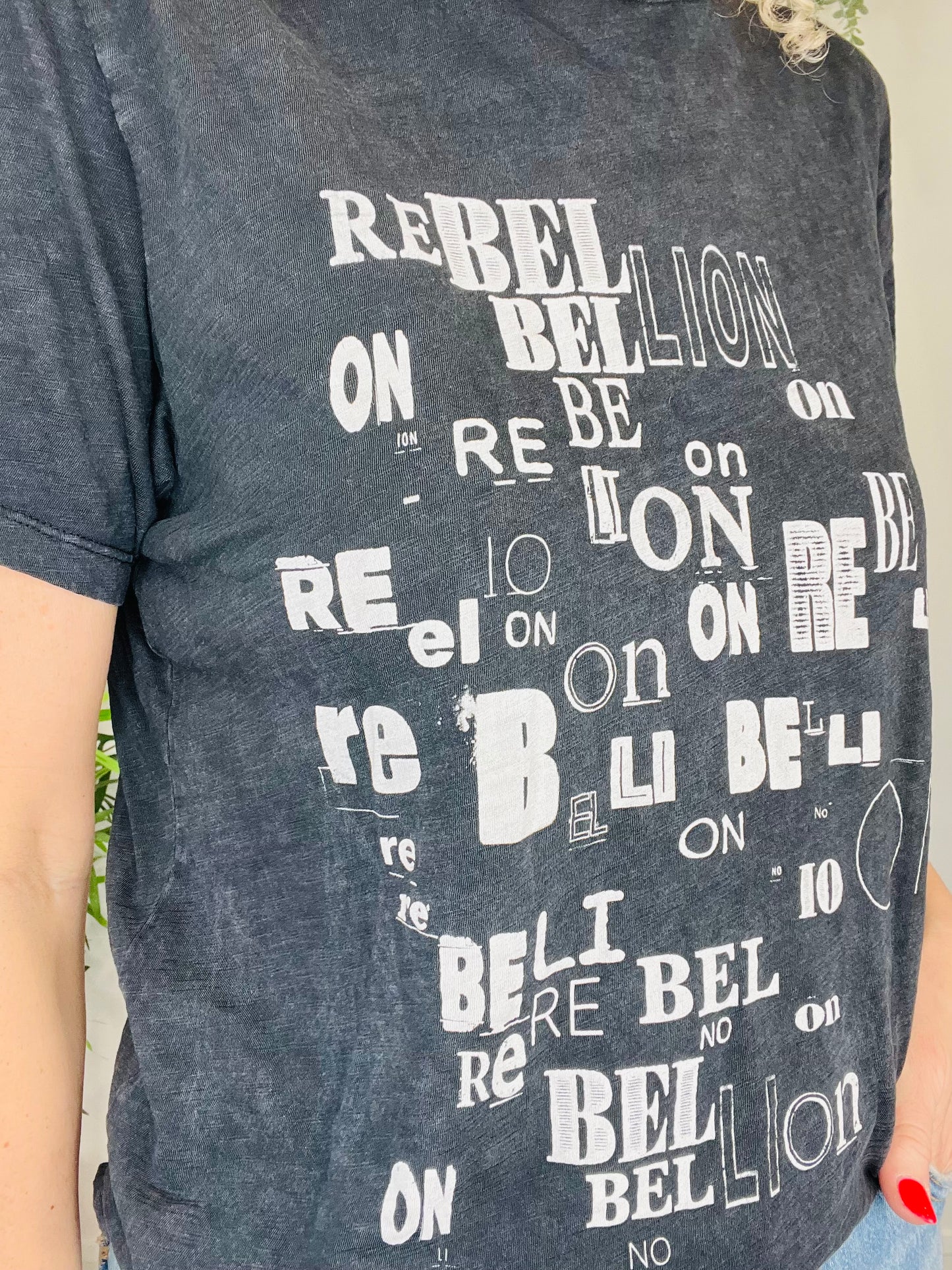 Rebellion Cotton Tee - Size S