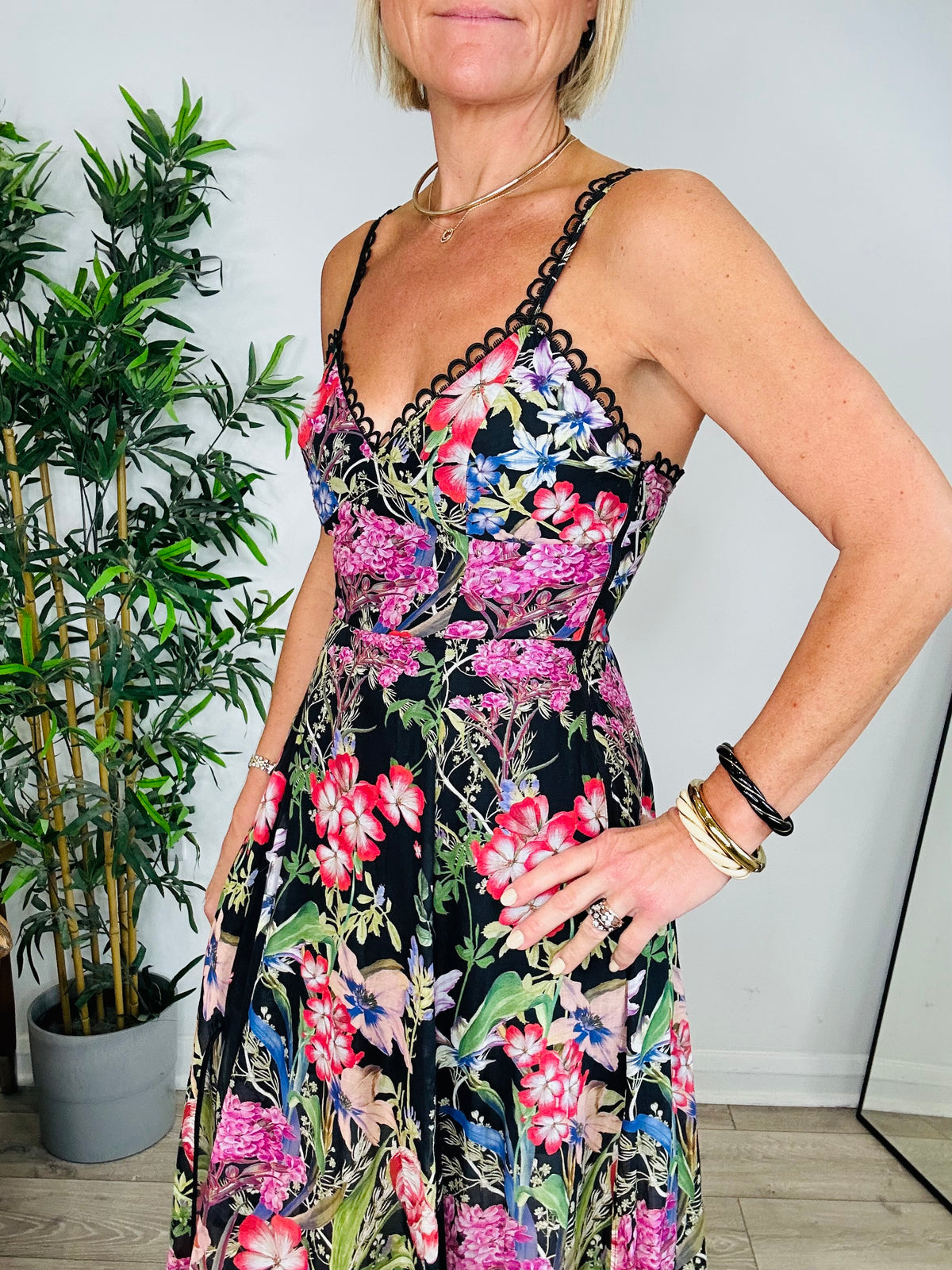 Floral Cotton Sundress - Size S