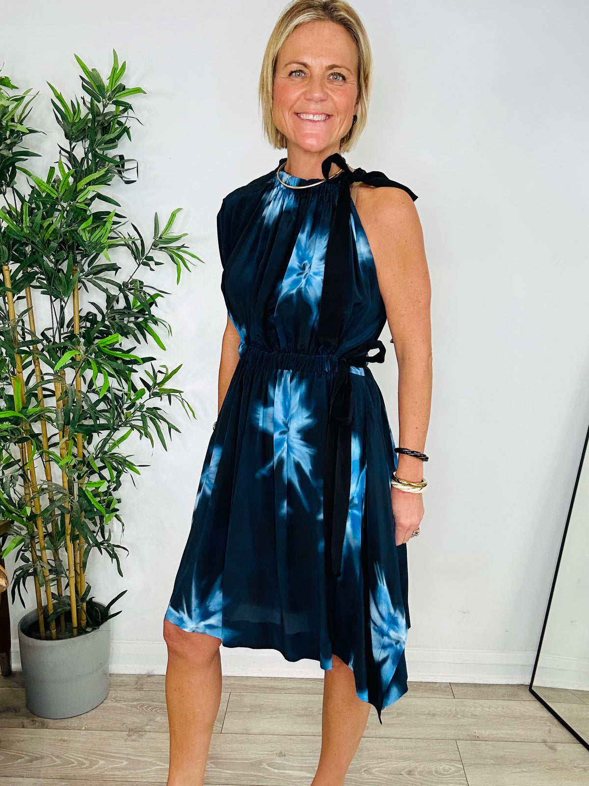 Silk Tie-Dye Dress - Size 12