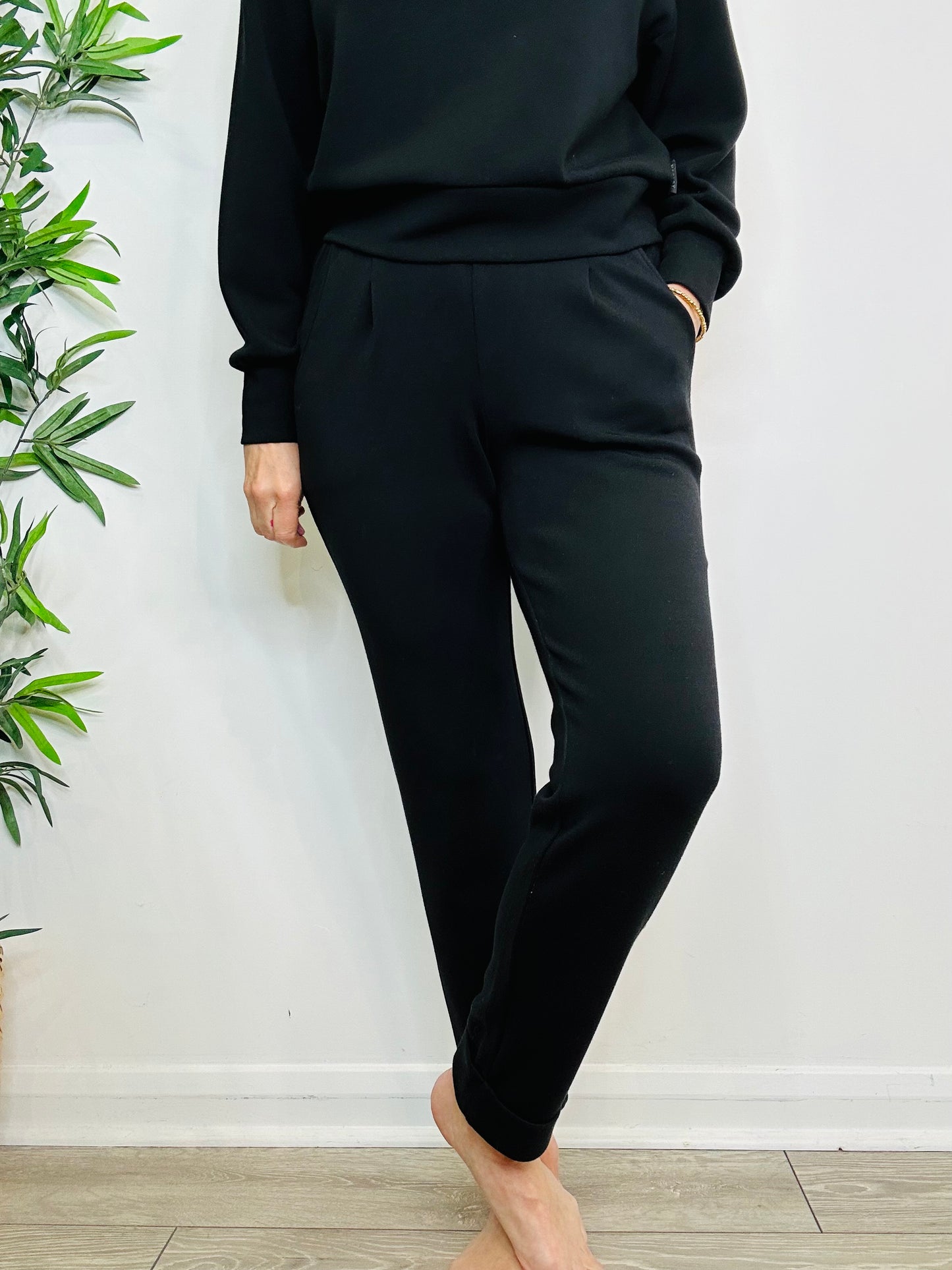 Double Soft Cuffed Joggers - Size S