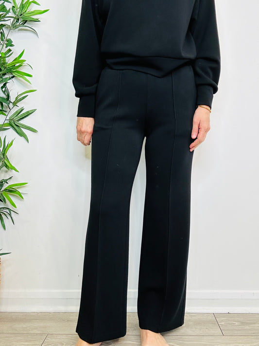Double Soft Wide Leg Joggers - Size S