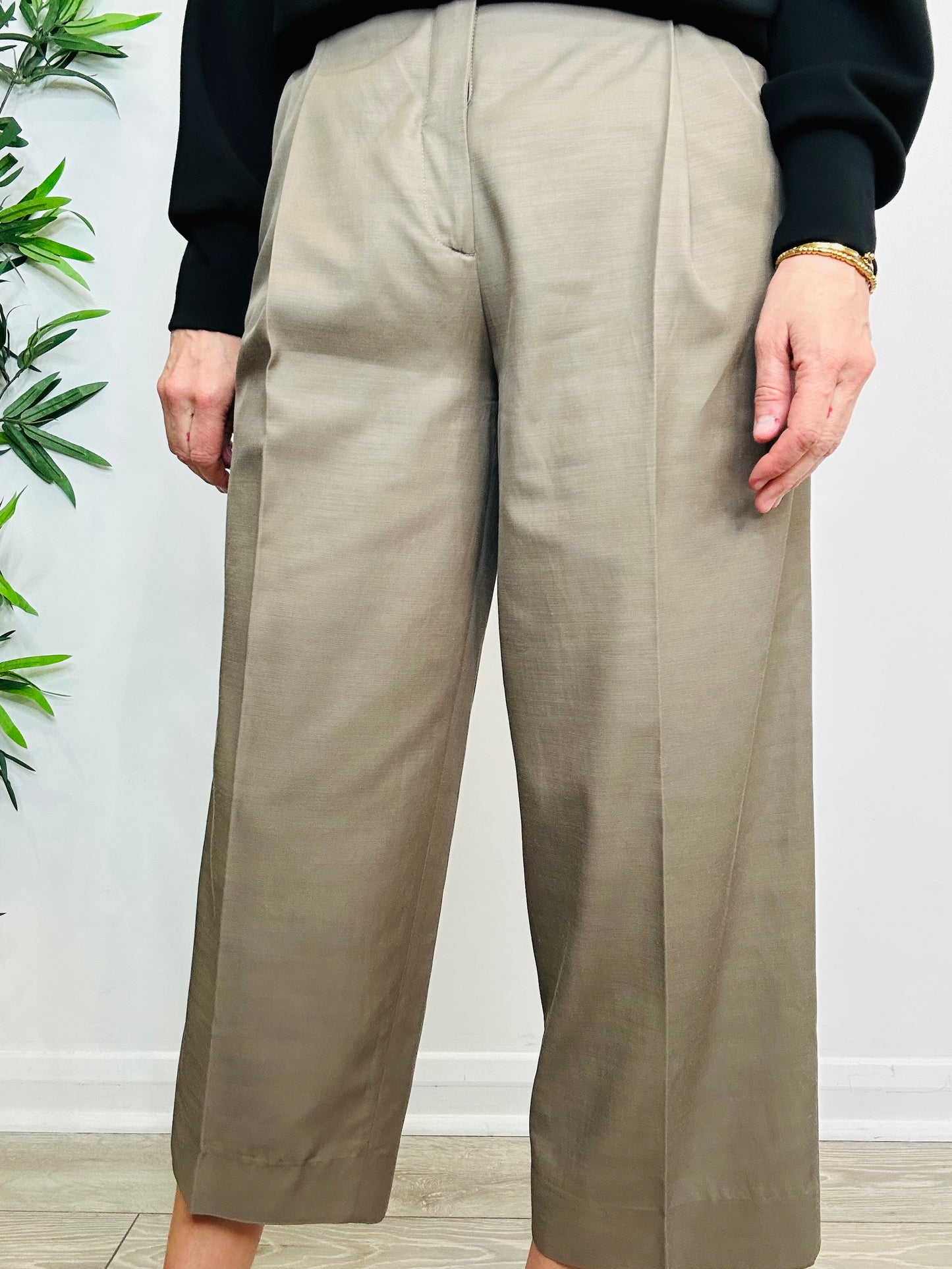 Wide Leg Trousers - Size 38