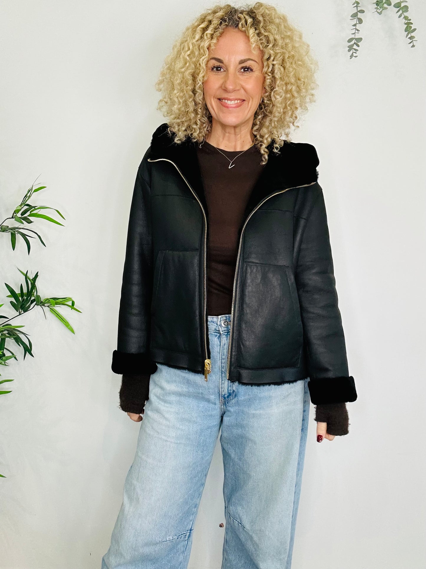 Reversible Sheepskin Jacket - Size M