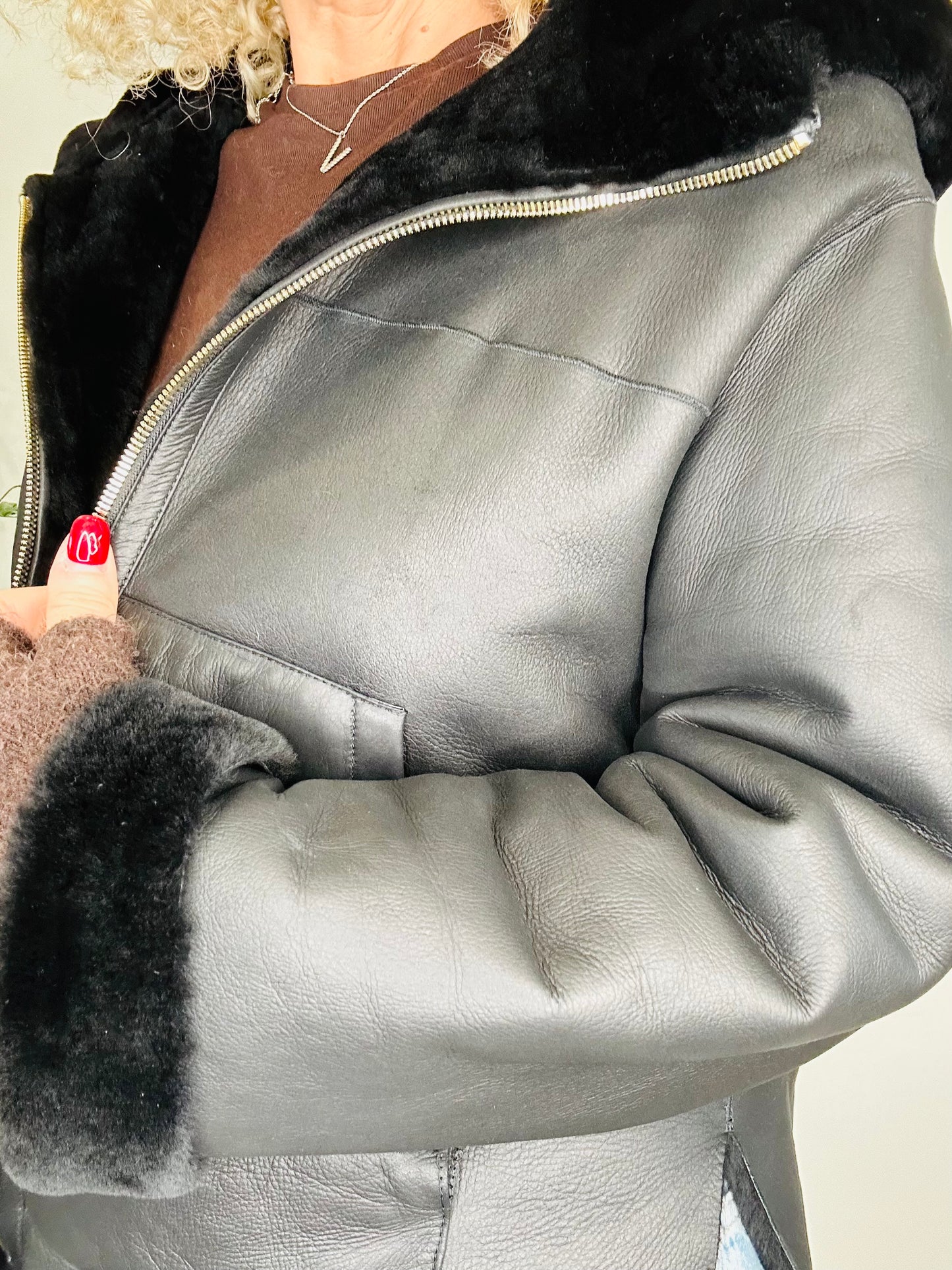 Reversible Sheepskin Jacket - Size M