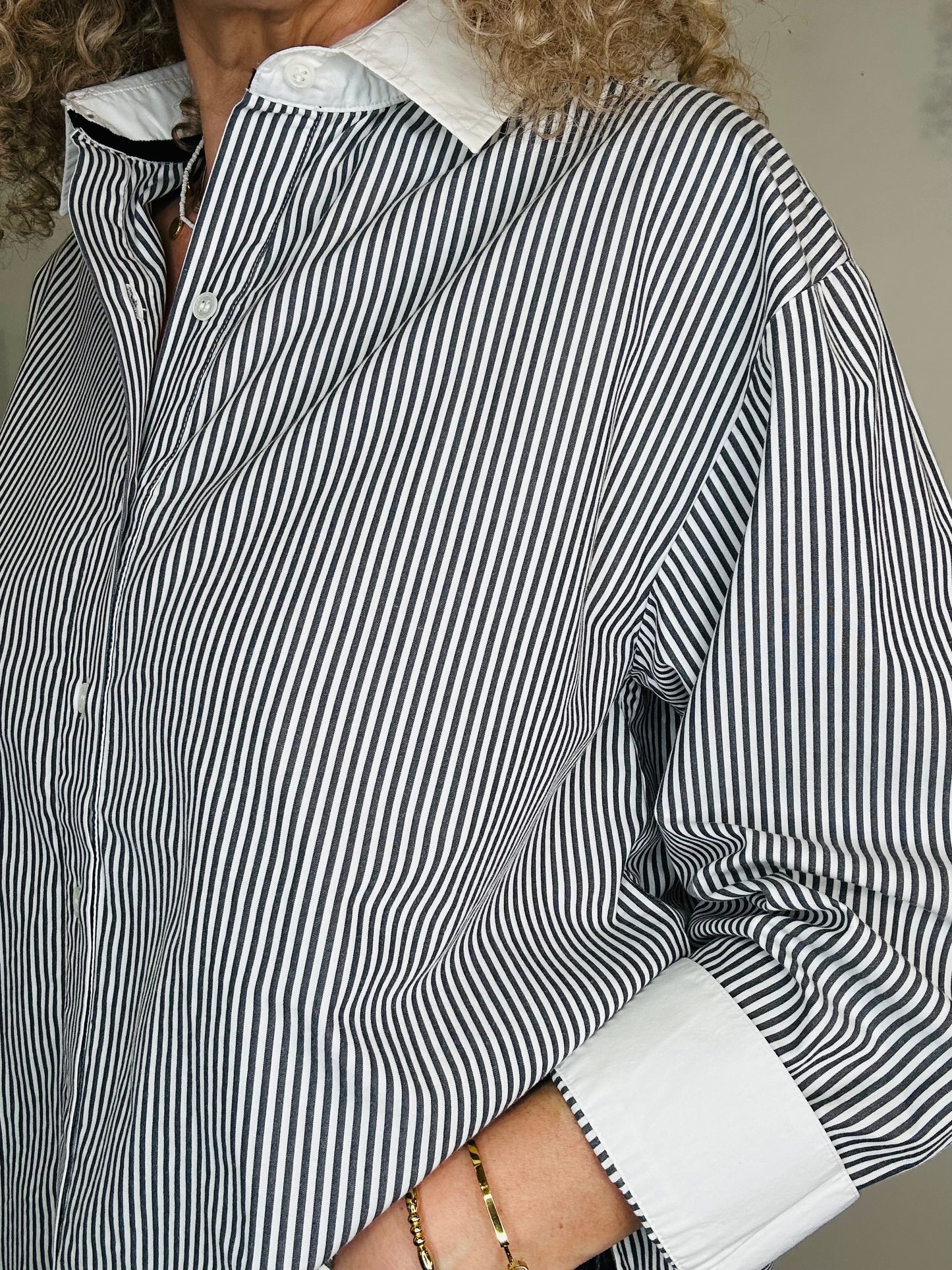 Striped Cotton Shirt - Size S