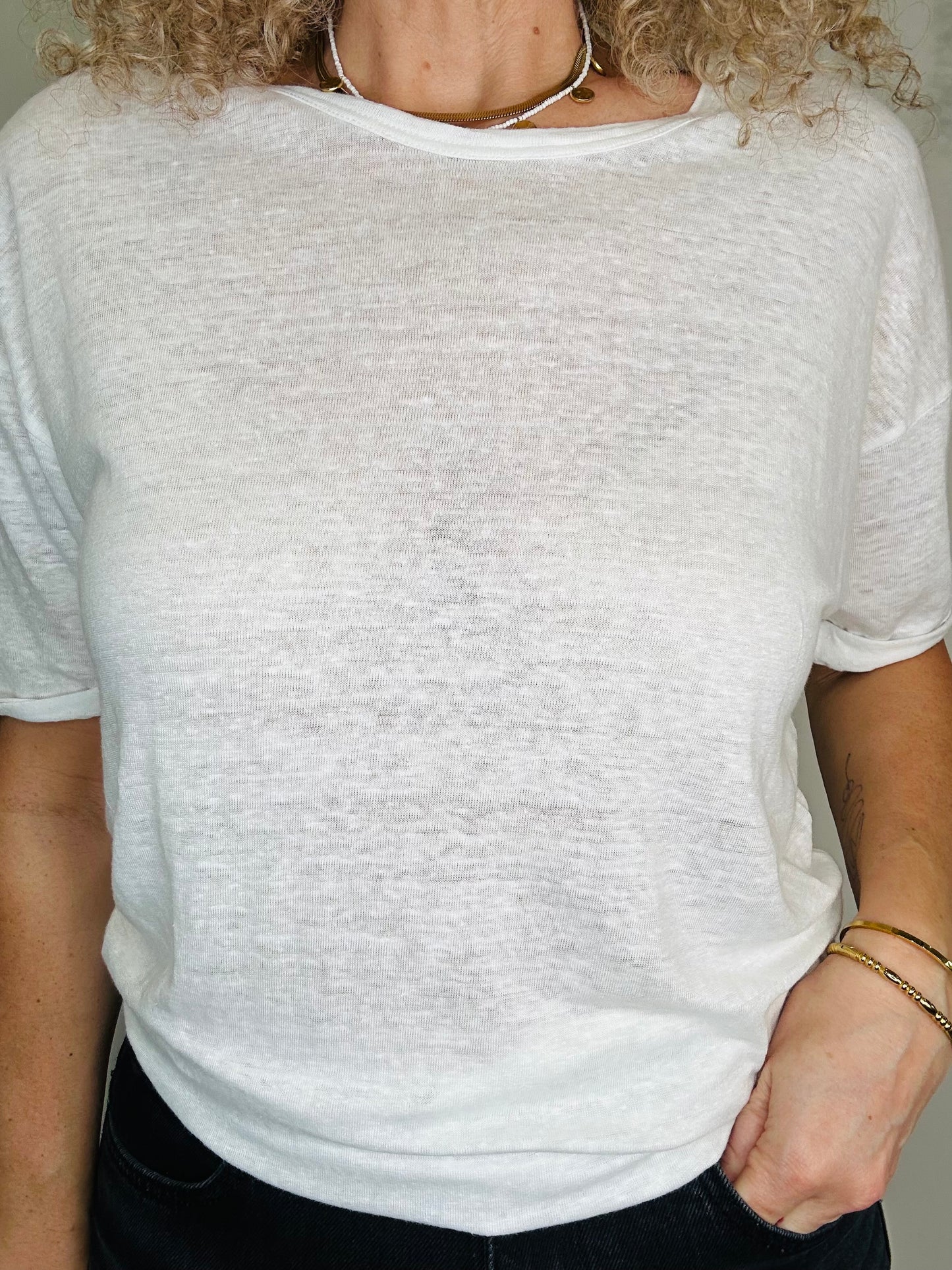 Koldi Linen Tee - Size L