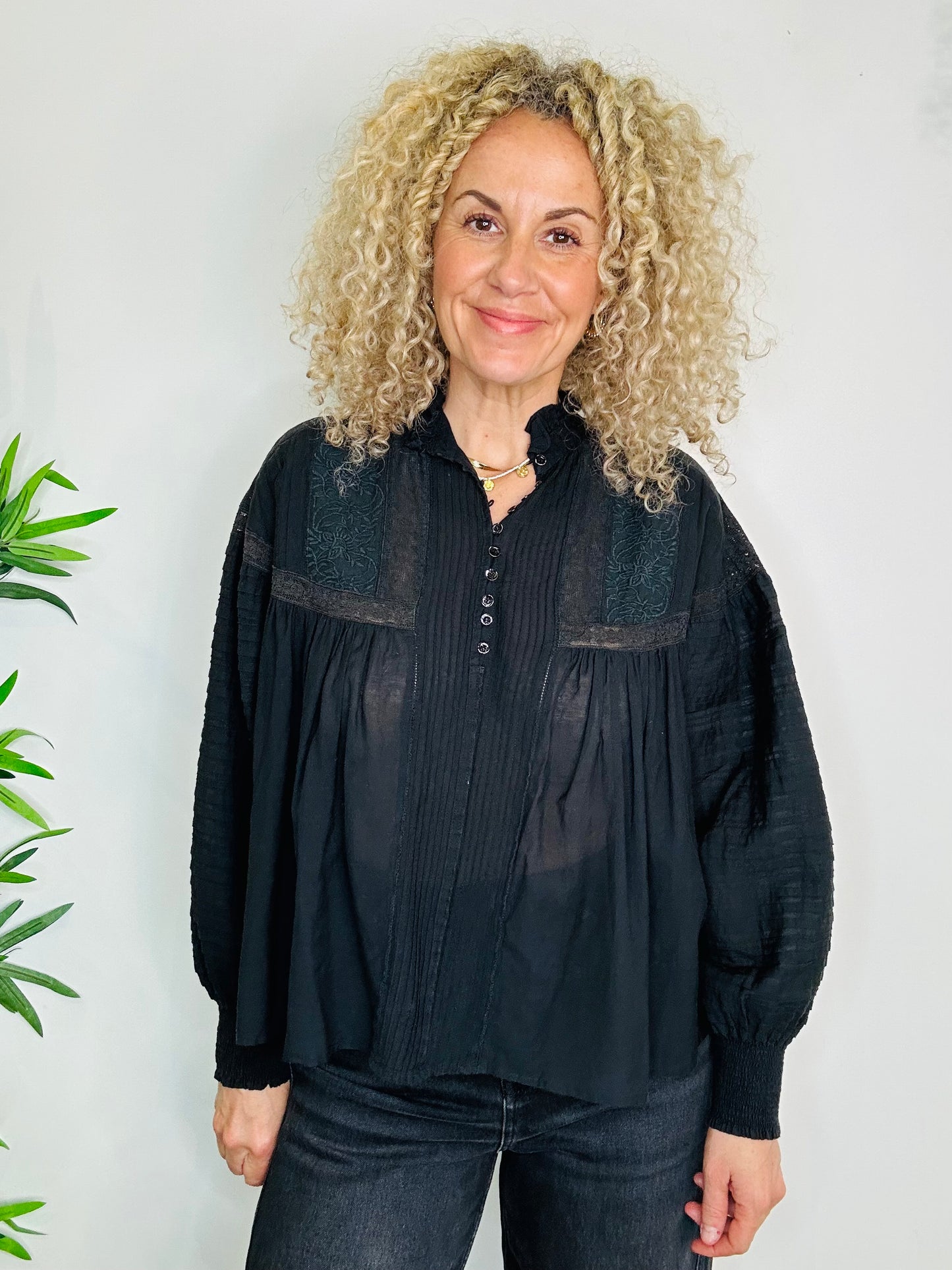 Embroidered Blouse - Size 36