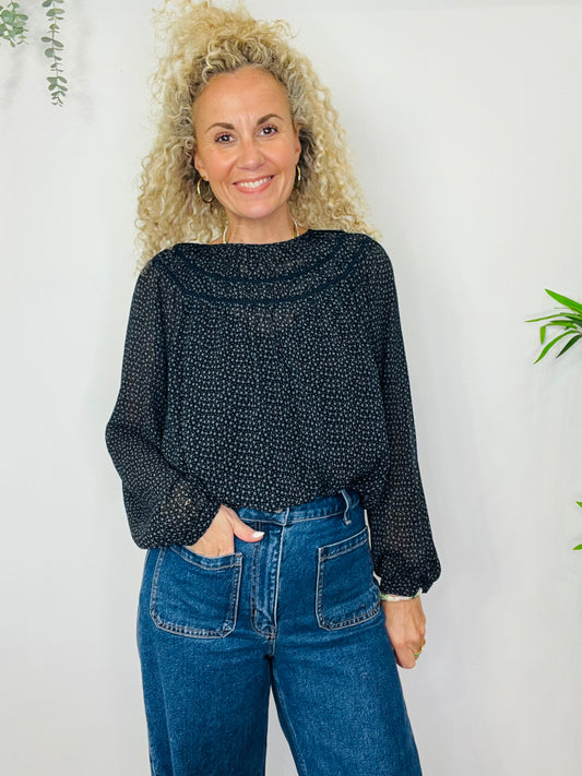 Patterned Blouse - Size L