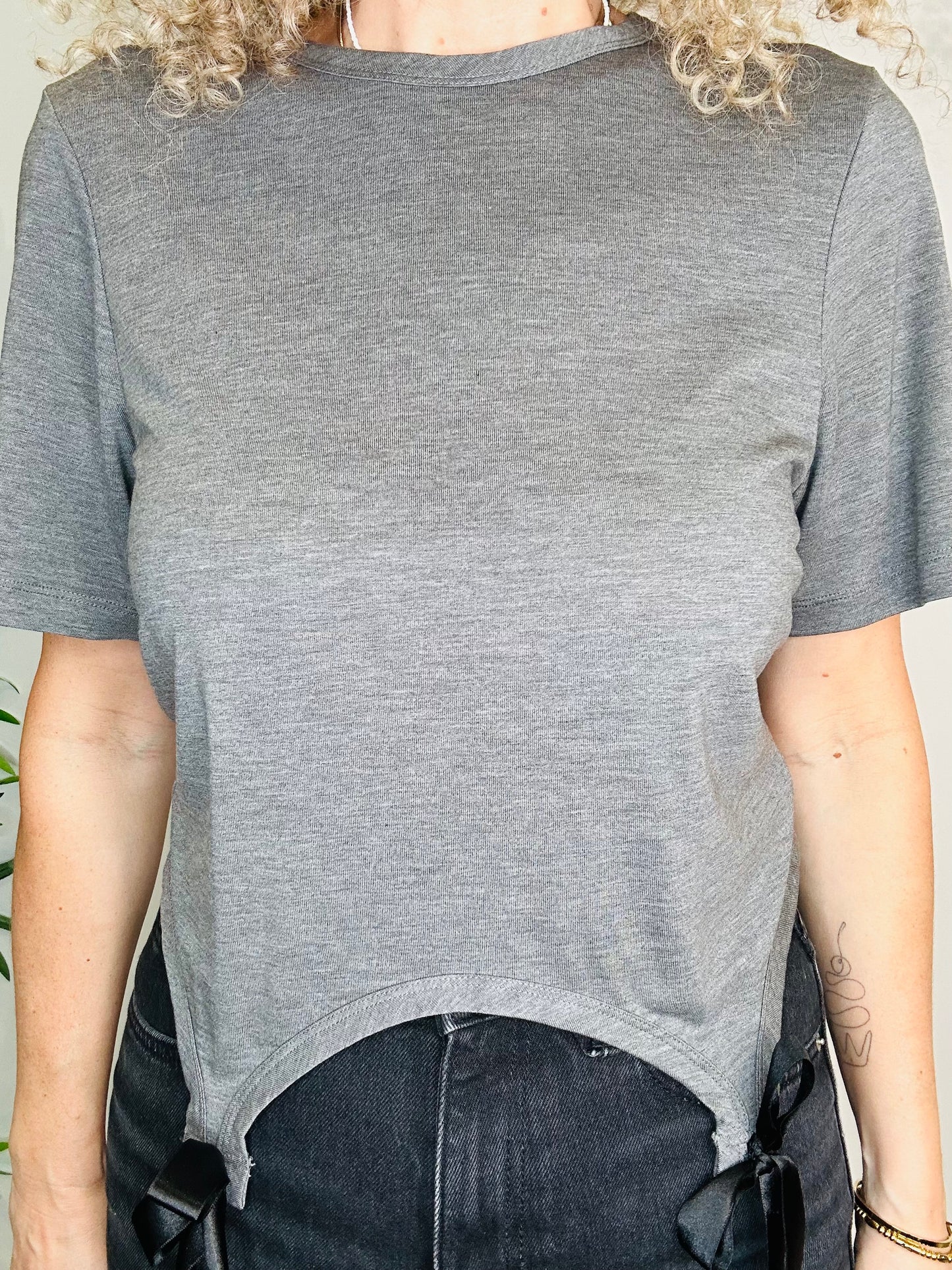 Bow Detail Tee - Size L