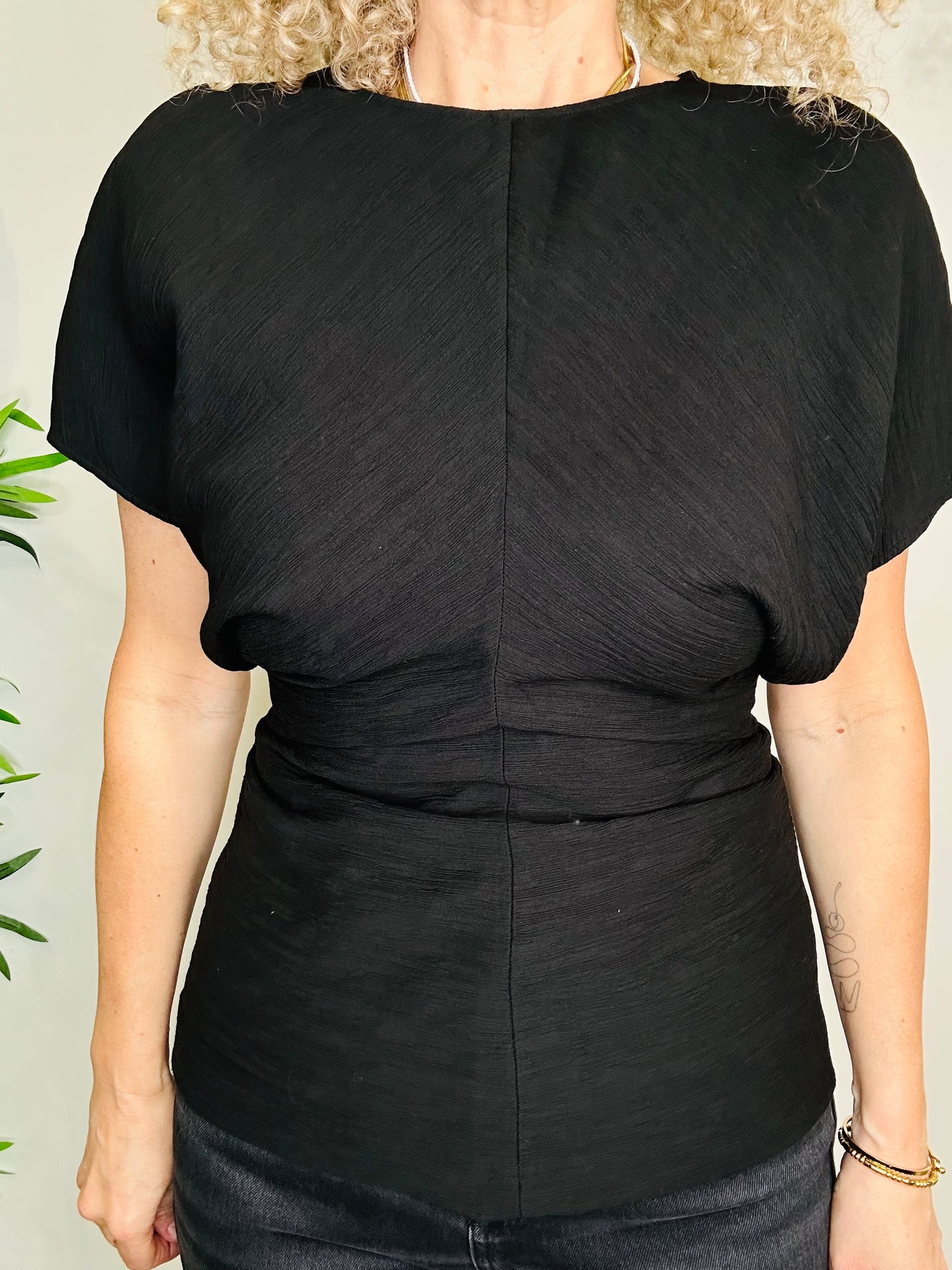 Ruched Waist Top - Size 38