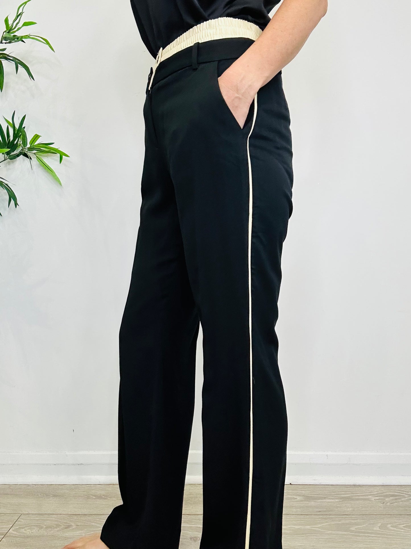 Straight Leg Trousers - Size 38