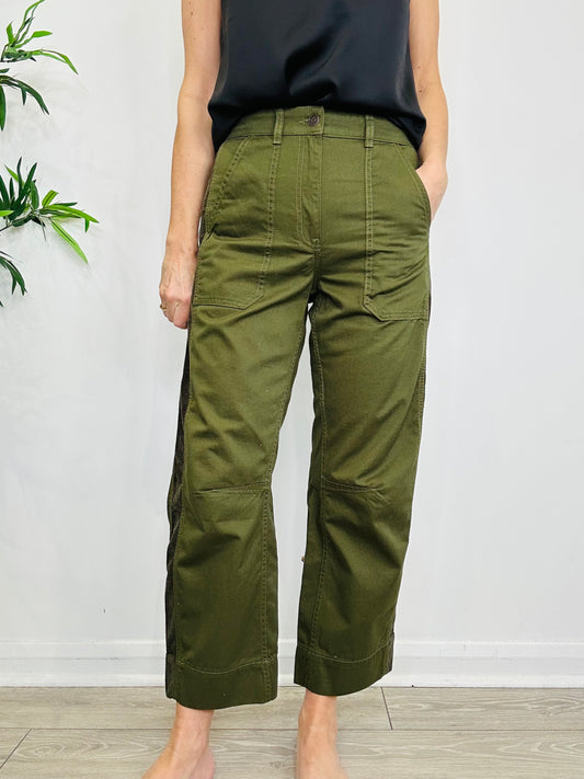 Cord Side Stripe Trousers - Size 10