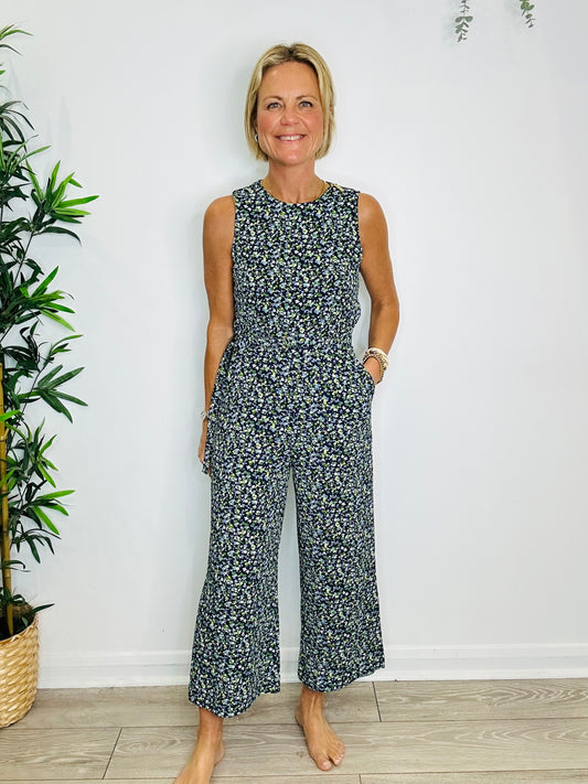 Floral Jumpsuit - Size 8