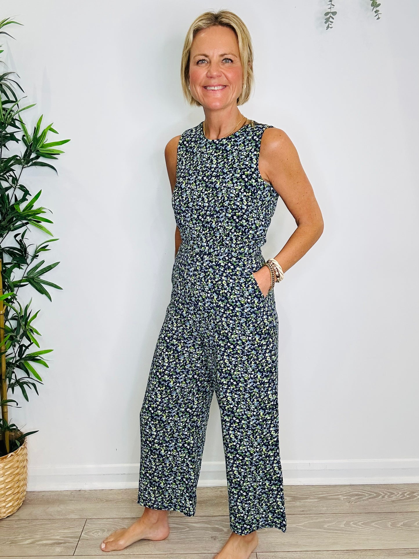 Floral Jumpsuit - Size 8