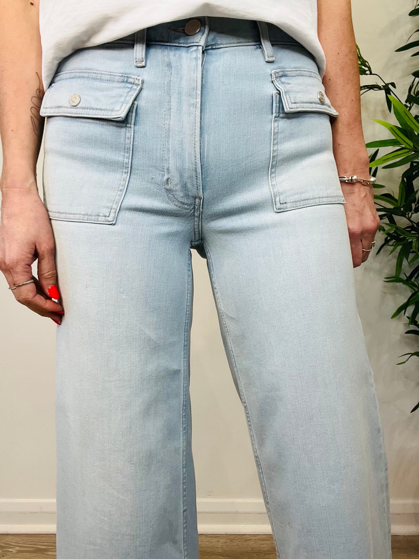 70s Patch Pocket Jeans - Size 27