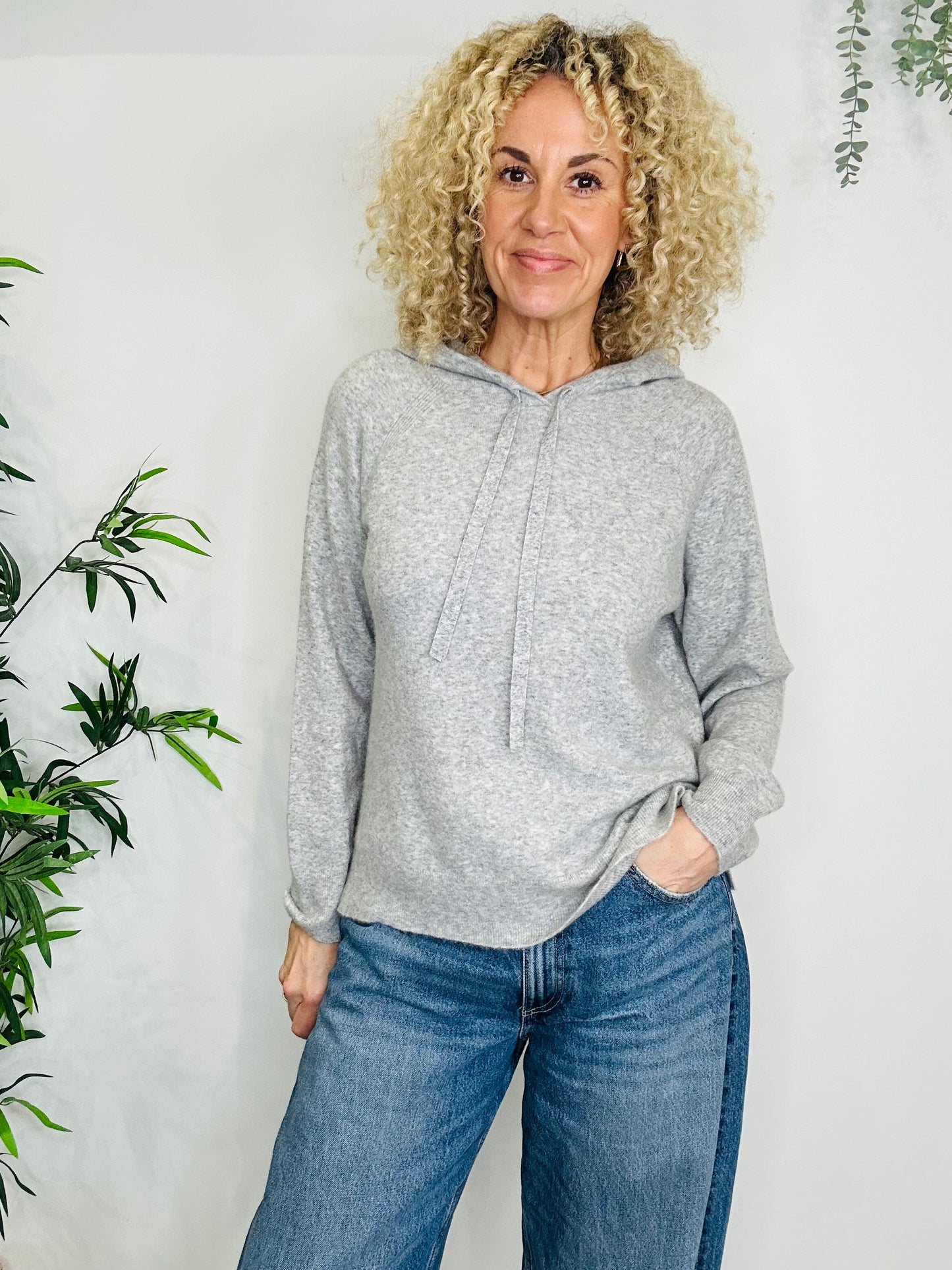 Cashmere Blend Hoodie - Size M