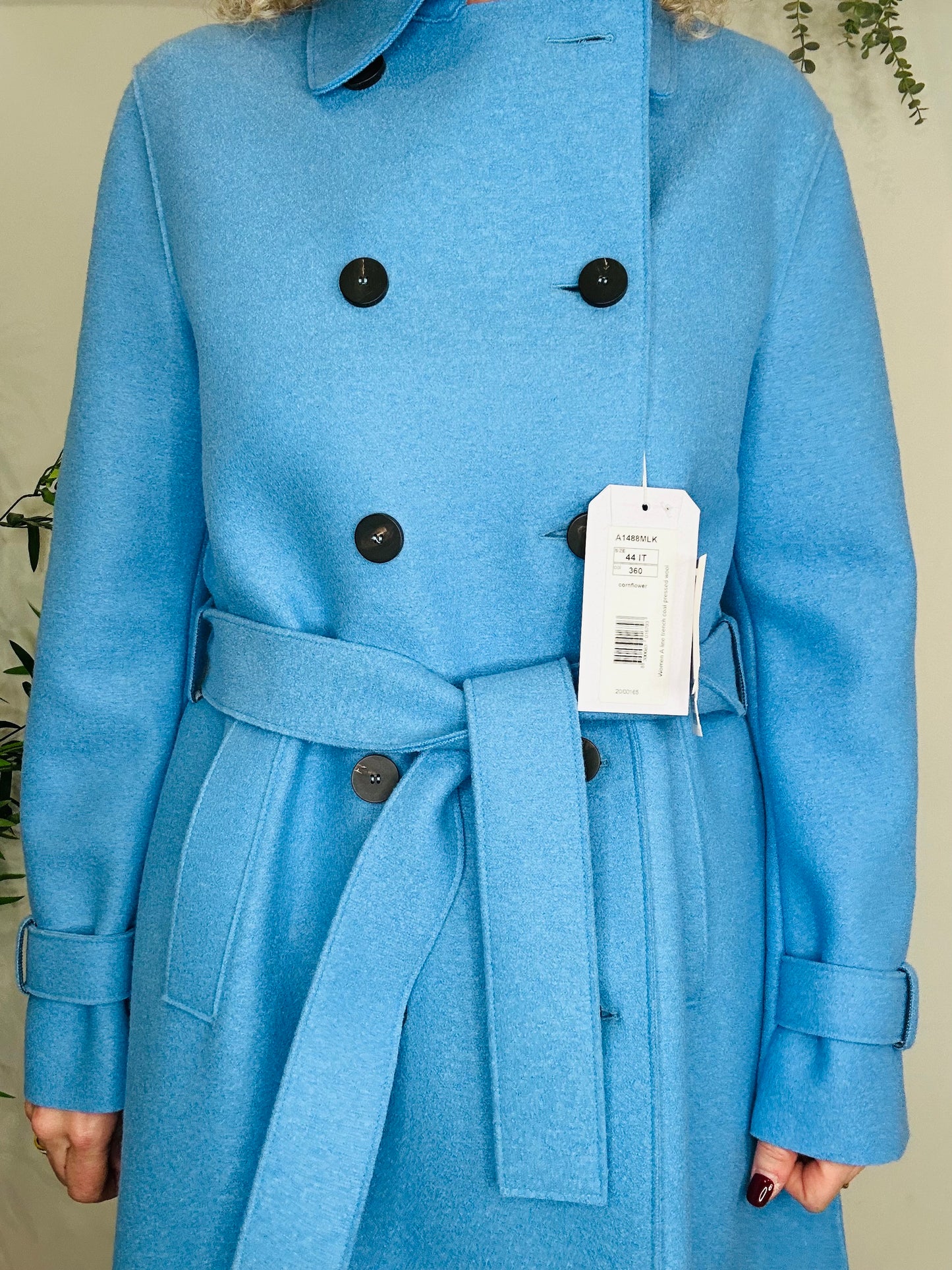 Wool Trench Coat - Size 44IT