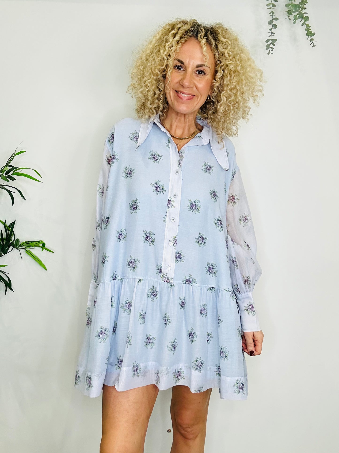 Short Floral Dress - Size S/M