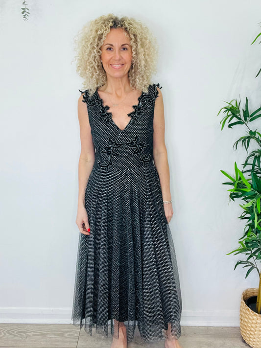 Metallic Sequinned Dress - Size 14