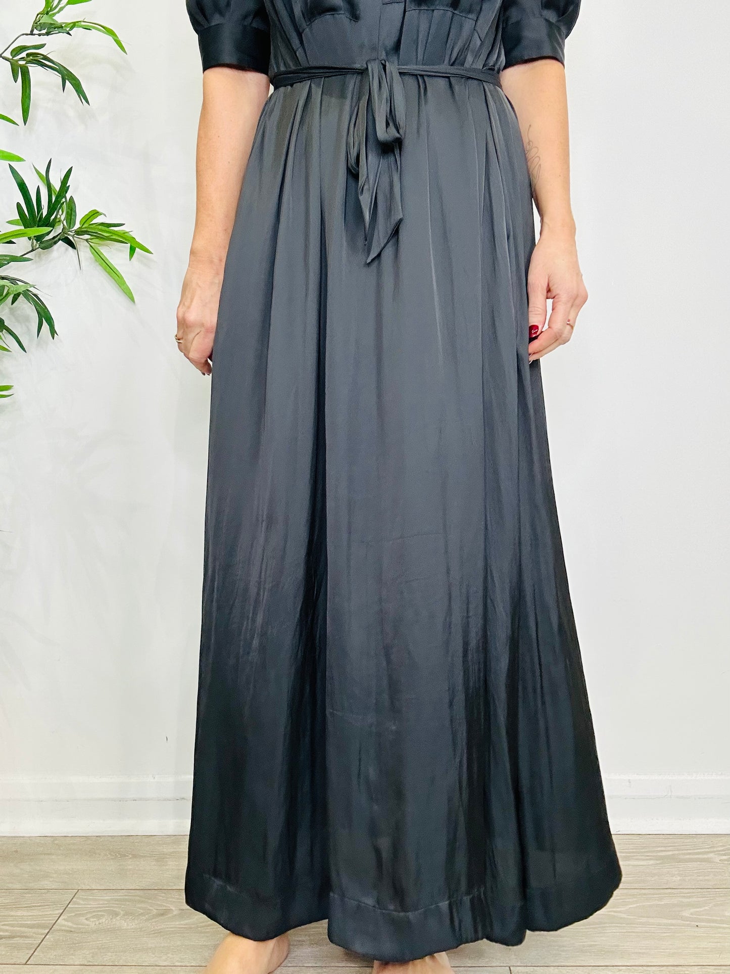 Satin Maxi Dress - Size S