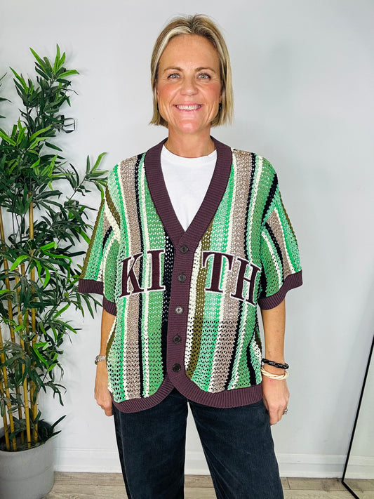 Crochet Knit Cardigan - Size M