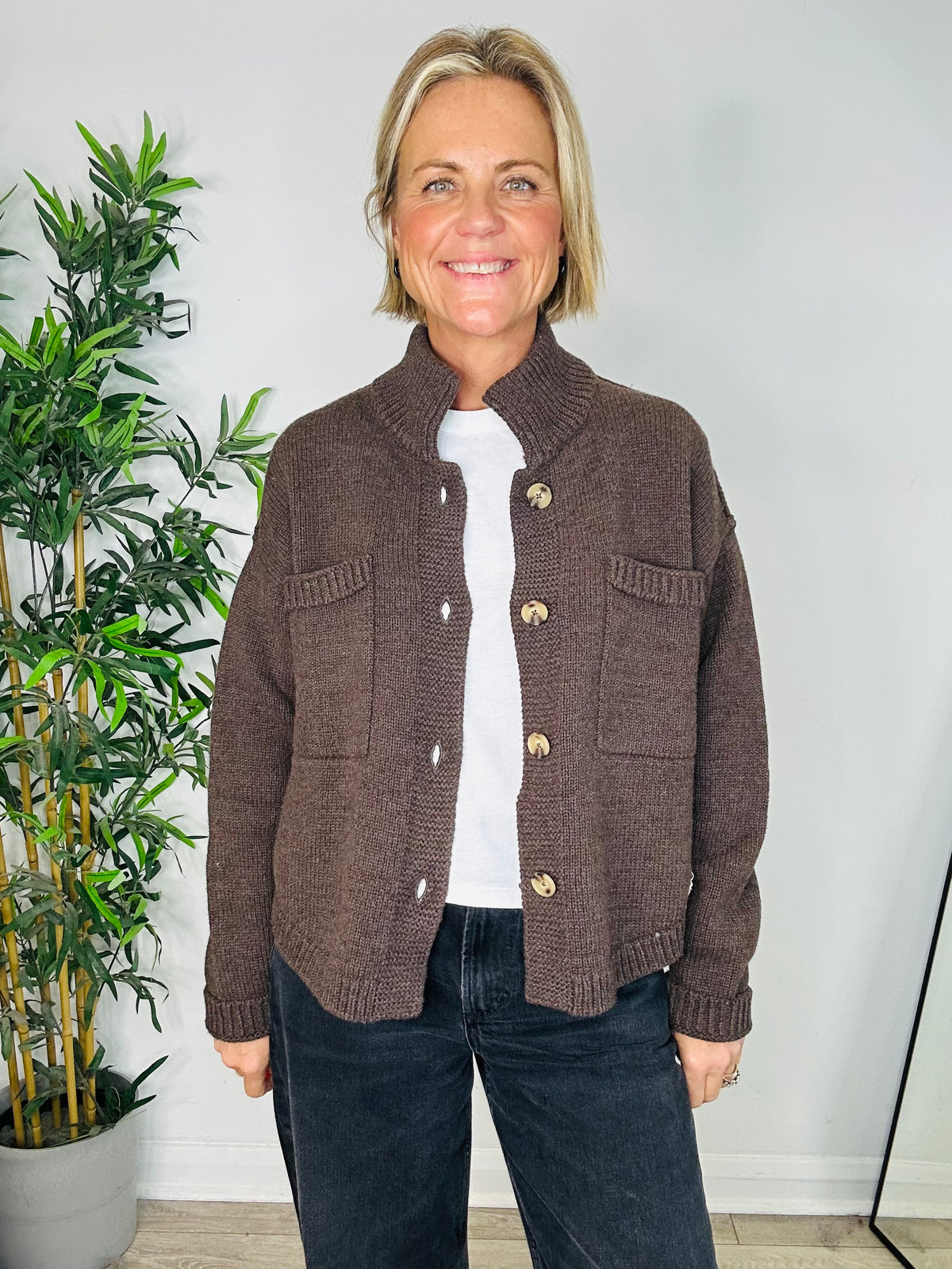 Chunky Knit Cardigan - Size XS