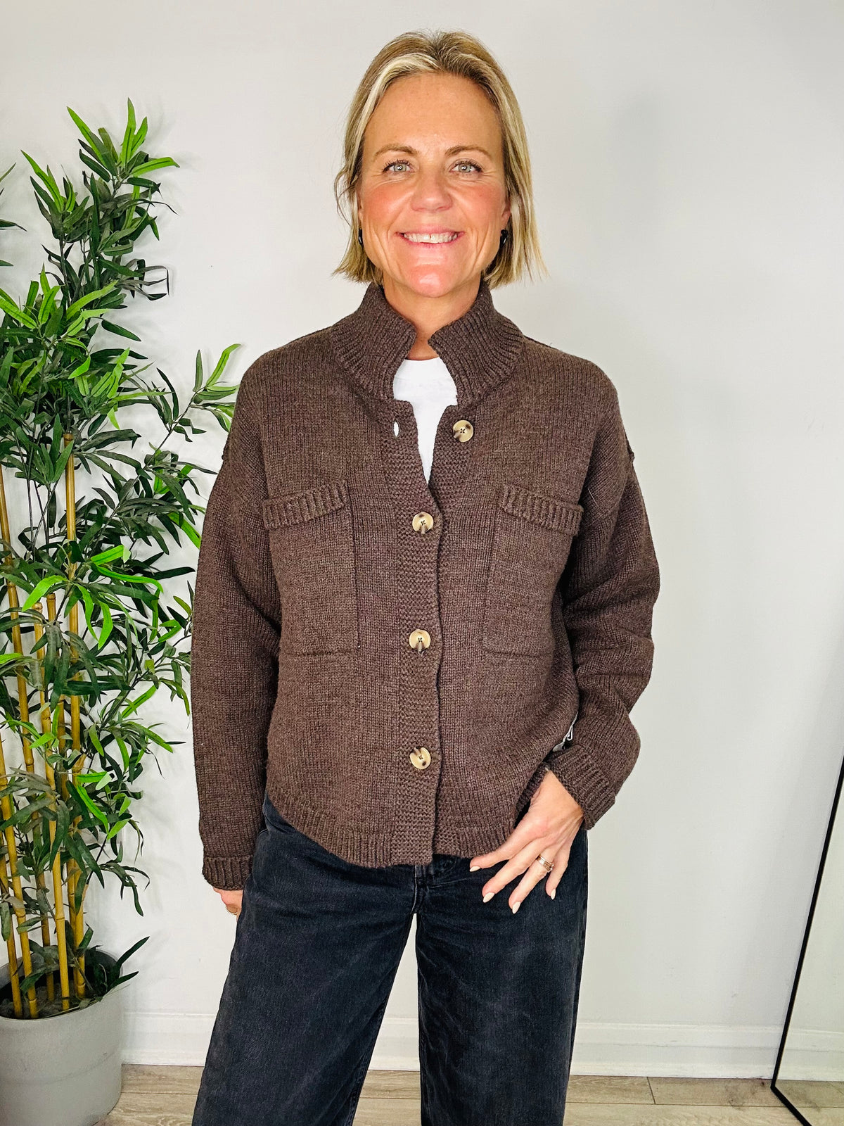 Chunky Knit Cardigan - Size XS