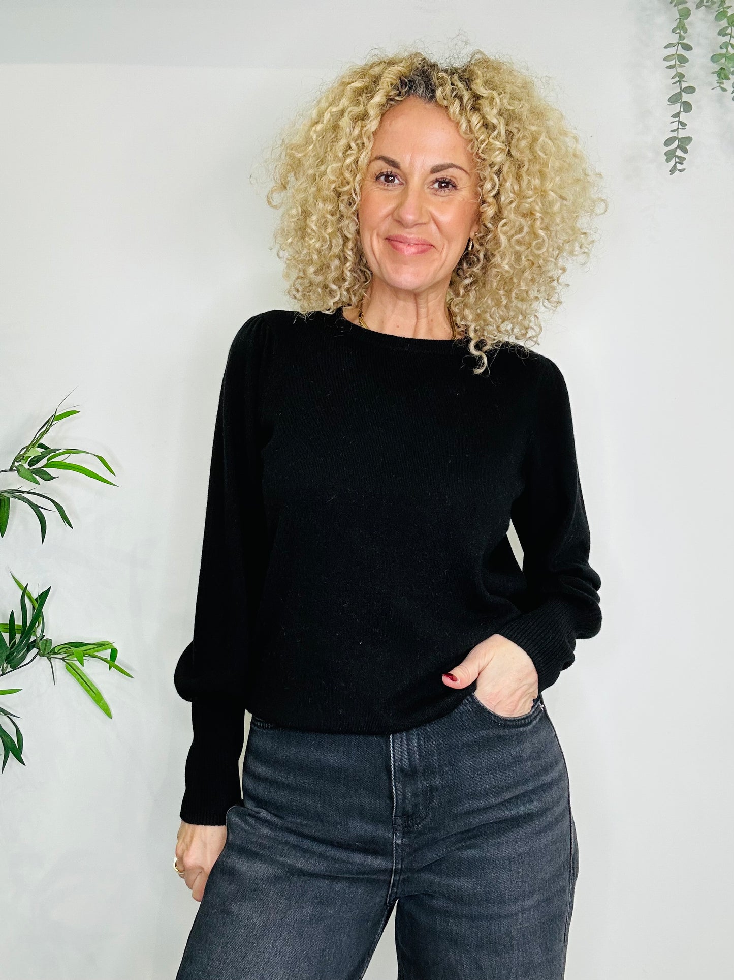 Cashmere Blend Jumper - Size M