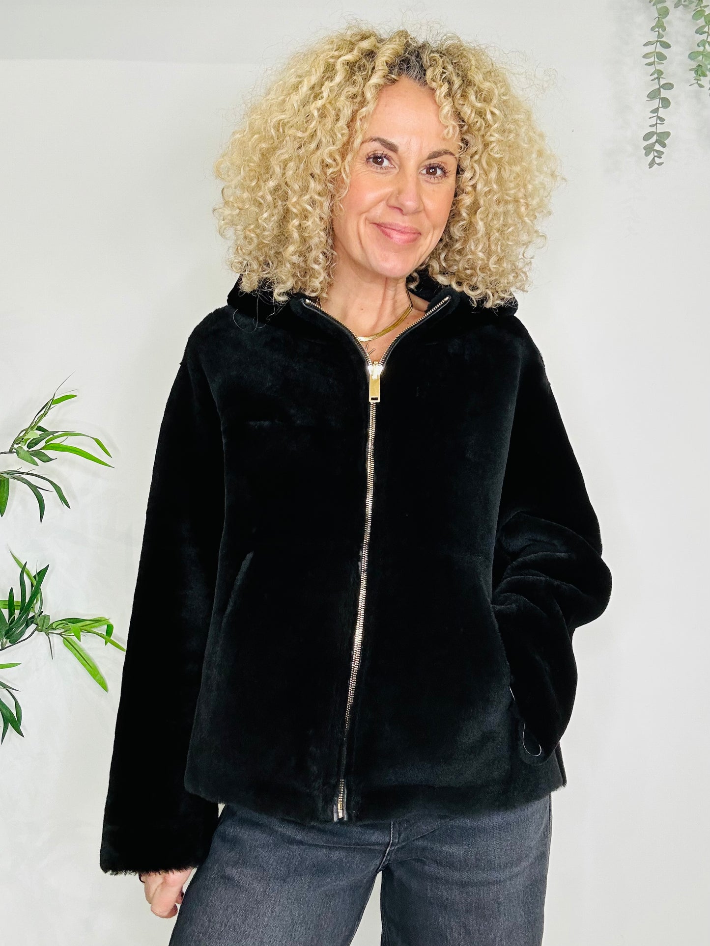 Reversible Sheepskin Jacket - Size M