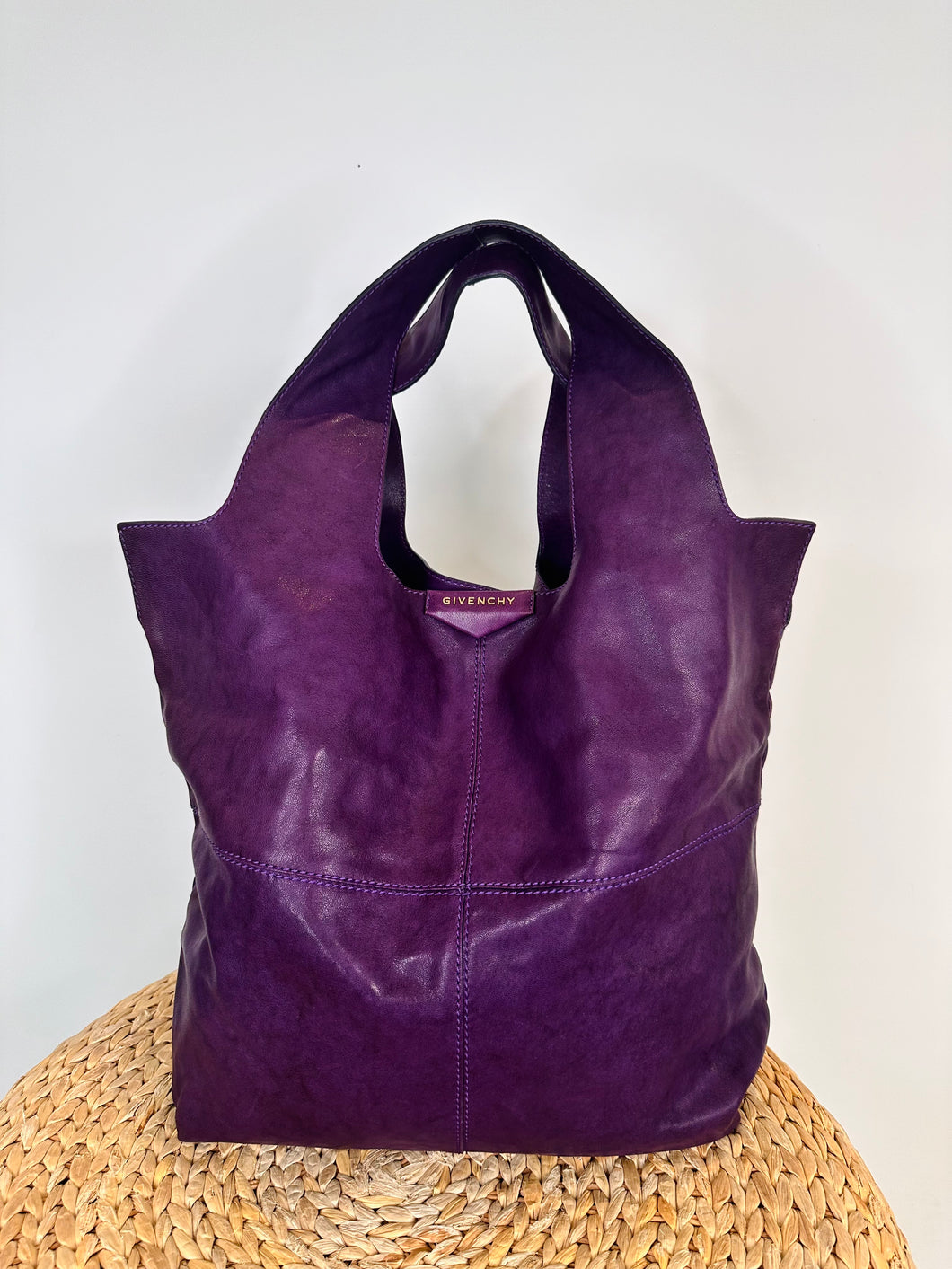 Leather Slouch Tote