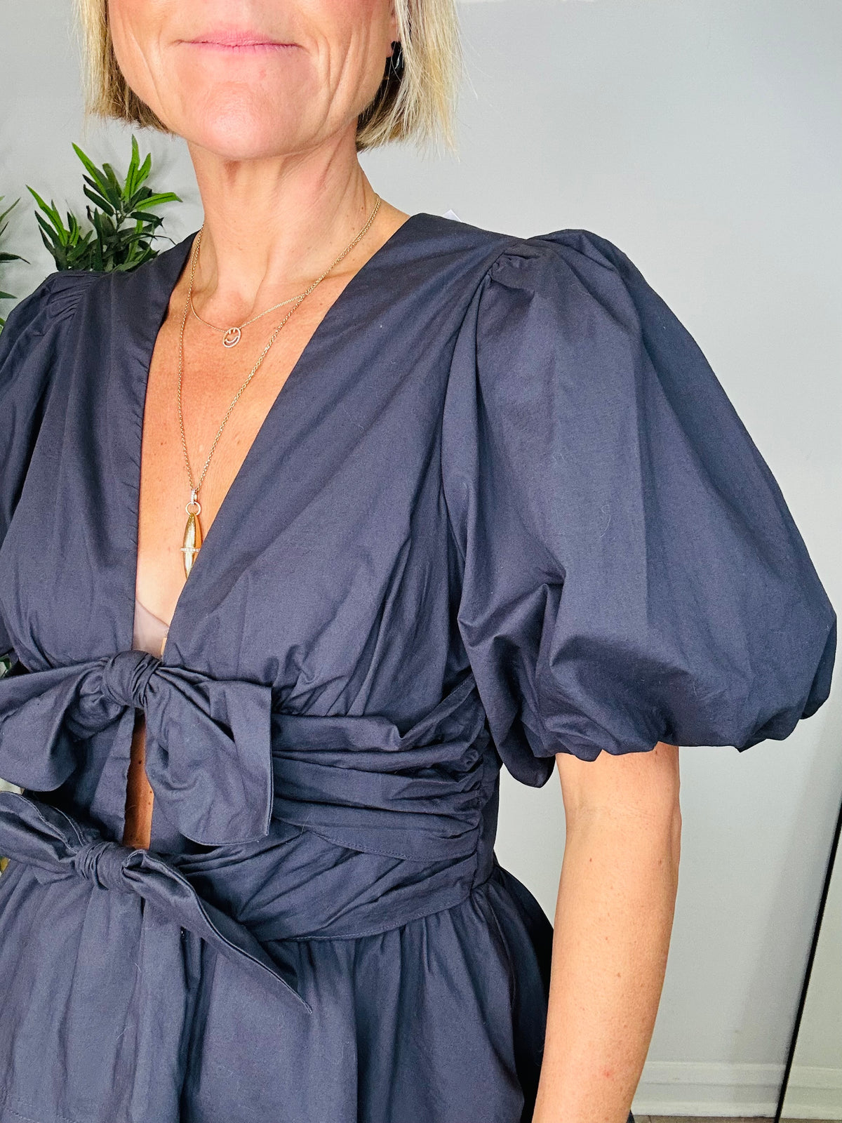 Tie Front Cotton Top - Size 14