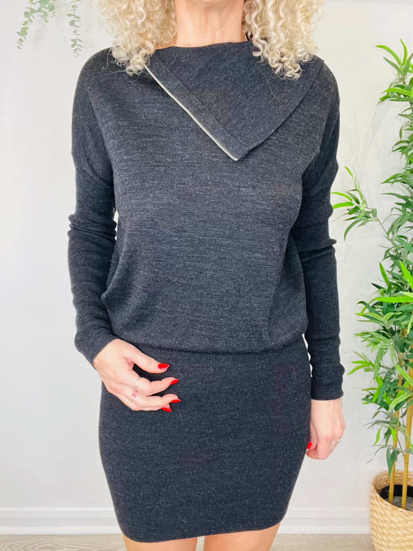 Wool Jumper Dress - Size M