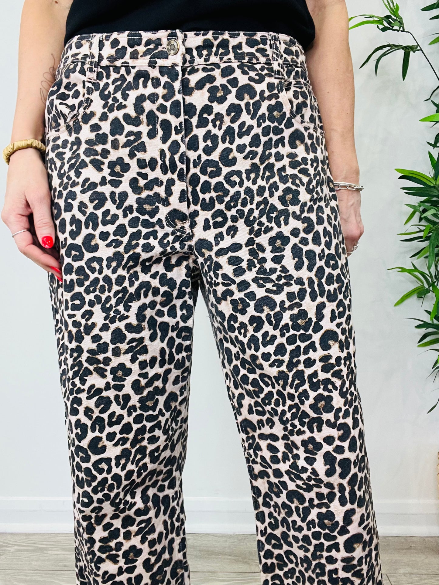 Leopard Jeans - Size 5