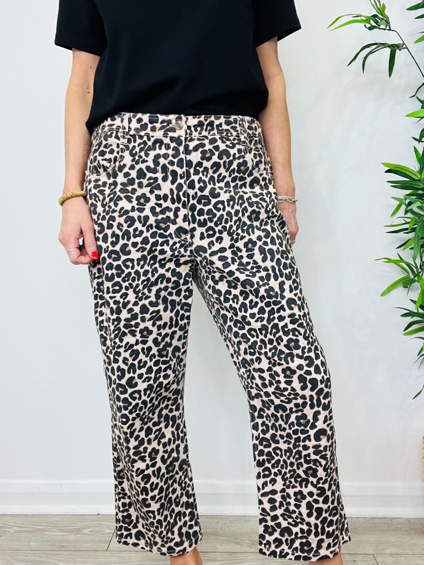 Leopard Jeans - Size 5